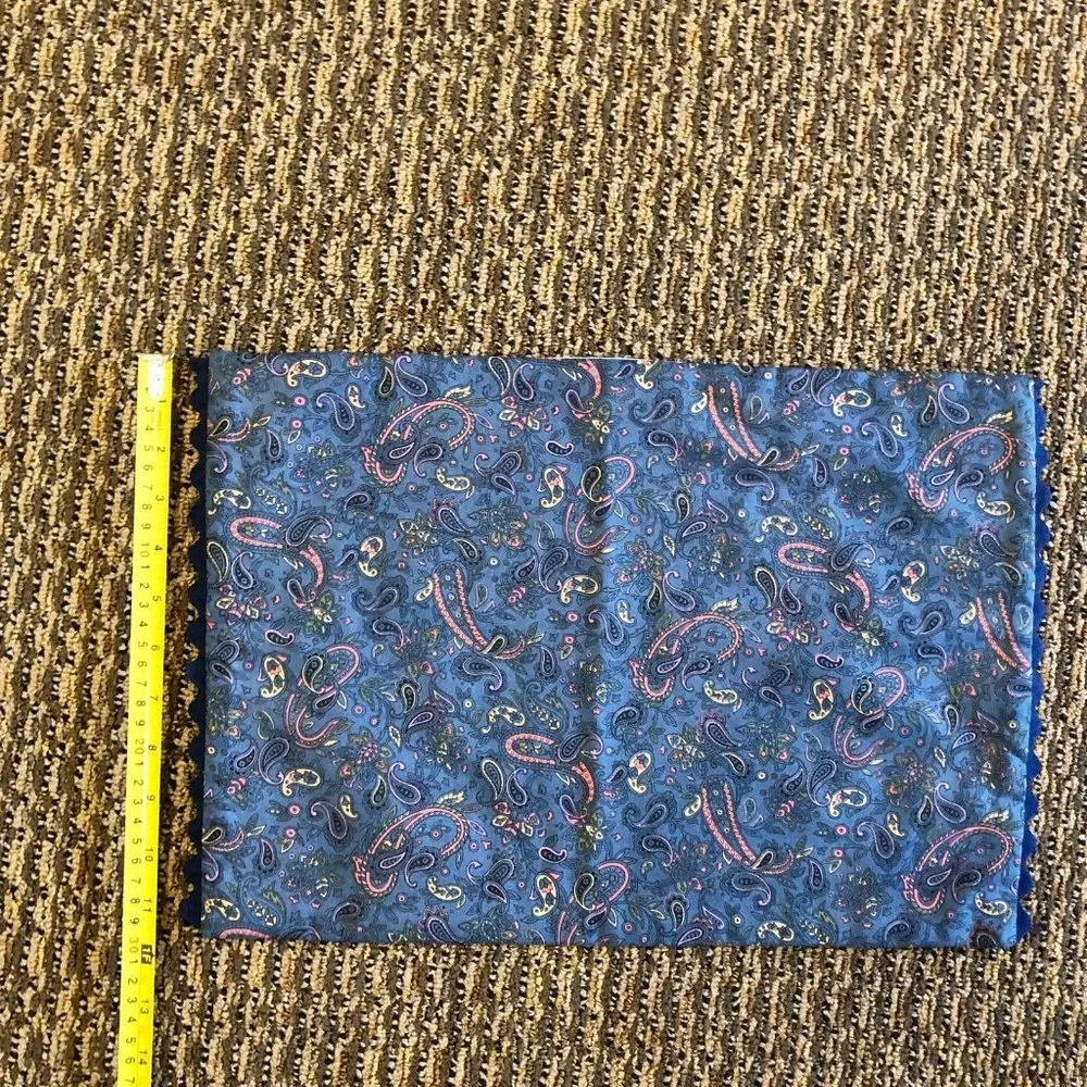 Handmade Placemats Set of 4 Never Used Paisley Blue